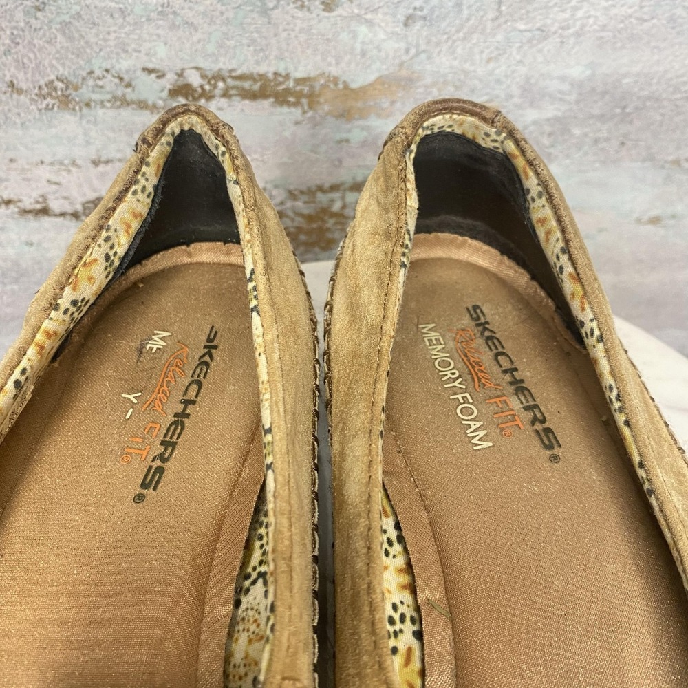 Skechers Relaxed Fit Shoes Womens Size 10 Brown Leather Moccasin Flats SN 48930 - Picture 9 of 11